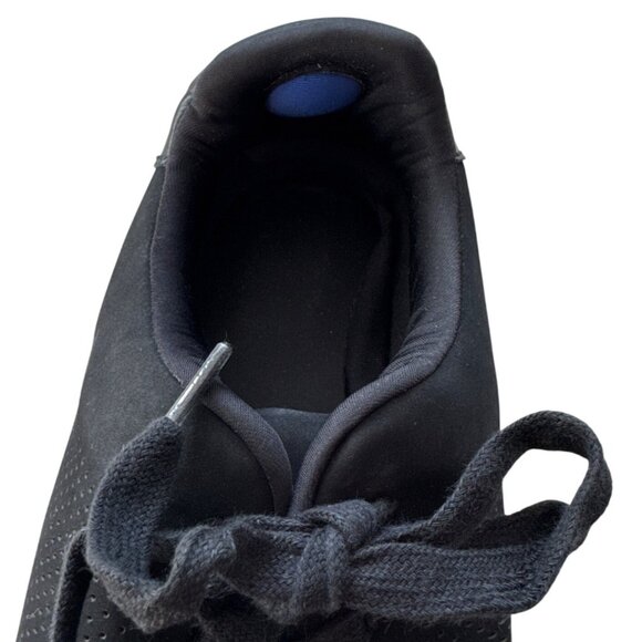 Kenneth Cole Reaction Mens Black Suede Sneakers with Perforated Design & White S - Picture 7 of 10